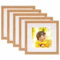 vidaXL 3D fotorámiky 5 ks dubové 28x28 cm na 20x20 cm obrázok