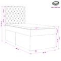 vidaXL Posteľ boxspring s matracom Ružová 100 x 200 cm Zamat