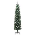 vidaXL Umelý vianočný stromček Zelená 240 cm PVC, oceľ a plast