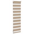 vidaXL Zebrová roleta pieskovo hnedá 50x100 cm šírka látky 45,9 cm polyester