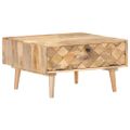 vidaXL Konferenčný stolík 68x68x38 cm masívne mangovníkové drevo