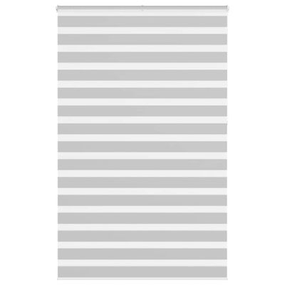 vidaXL Zebrová roleta svetlosivá 145x230 cm šírka látky 140,9 cm polyester
