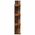 VidaXL Knižnica Staré drevo 48x25,5x140 cm Drevo