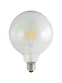 Dekoračná LED žiarovka FILAMENT Trixline G125, 4W E27 teplá biela