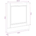 vidaXL Panel umývačky riadu Porto lesklá biela 60x1,5x57 cm kompozitné drevo