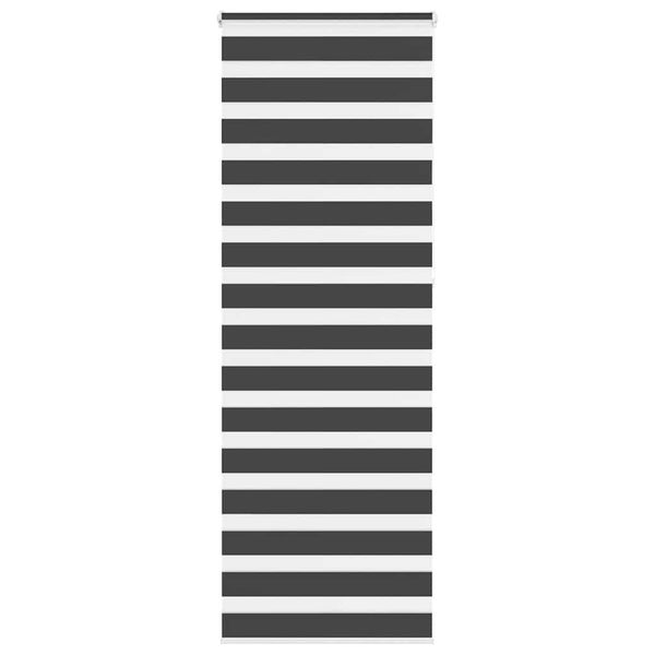 vidaXL Zebra roleta čierna 85x230 cm šírka látky 80,9 cm polyester