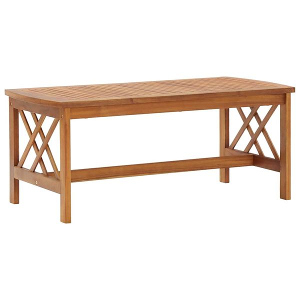 vidaXL Konferenčný stolík 102x50x43 cm akáciový masív