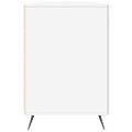 vidaXL Stôl lesklý biely 140x50x75 cm spracované drevo