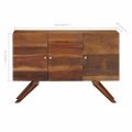 vidaXL Komoda, hnedá, recyklovaný masív 110x30x75 cm