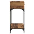 vidaXL Konzolový stôl Staré drevo 75 x 34,5 x 75 cm Kompozitné drevo