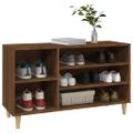 vidaXL Botník hnedý dub 102x36x60 cm spracované drevo