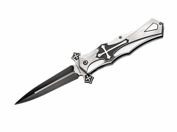 Magnum 01LG281 Crusader vreckový nôž 10 cm, čierna, hliník