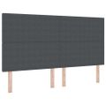 vidaXL LED box s pružinami Tmavo šedá a biela 180 x 200 cm