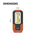 EMOS P3888 COB LED pracovná svietidlo, 180 lm, 3× AAA