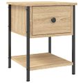 vidaXL Nočné stolíky 2 ks dub sonoma 34x35,5x45 cm kompozitné drevo
