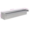 Obdĺžniková bazénová fontána/vodopád, nehrdzavejúca oceľ 45 cm