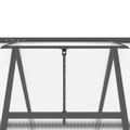 vidaXL Skleník s podkladovým rámom antracitový 334x169x195 cm hliník