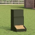 vidaXL Feeder pre prasatá Olivová zelená 55 x 38 x 76 cm 20 kg