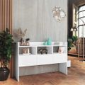 vidaXL Komoda, biela 105x30x70 cm, kompozitné drevo