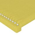 vidaXL Čelo postele s LED zelené 83x16x118/128 cm látka