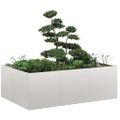 VidaXL kvetináč 120x80x40 cm Nerezová oceľ