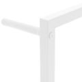 vidaXL Vešiak na uteráky biely 45x10x115 cm oceľový