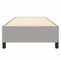 vidaXL Posteľný rám s boxspringom bledosivý 100x200 cm látka