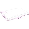 vidaXL Stolová doska 80x60x(2-4) cm neošetrený masív živé hrany