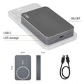 Powerbanka EMOS WI 1046 /B0551GY/, 10 000 mAh, 20 W + Wireless, sivá