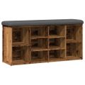 vidaXL Lavička na topánky Old Wood 102x32x50 cm Engineered Wood