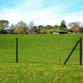 vidaXL Euro plot, oceľ 25x0,8 m, zelený