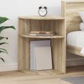 vidaXL Koncový stôl Sonoma dub 39,7 x 39,7 x 60 cm Kompozitné drevo