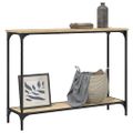 vidaXL Konzolový stolík dub sonoma 101x30,5x75 cm kompozitné drevo