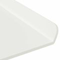 vidaXL Závesná polica 4 ks Biely 30 x 18 x 2,5 cm Oceľ