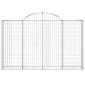 vidaXL Oblúkové gabionové koše 12 ks 200x30x120/140 cm pozink. železo