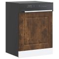 vidaXL Panel umývačky riadu Kalmar dub dymový 60x1,5x57 cm kompozitné drevo