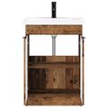 vidaXL Sada kúpeľňového nábytku Staré drevo 56 x 37,5 x 81 cm