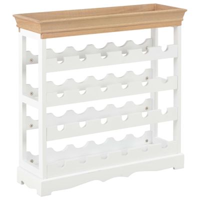 vidaXL Skrinka na víno, biela 70x22,5x70,5 cm, MDF