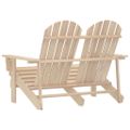 vidaXL 2-miestna záhradná stolička Adirondack jedľový masív