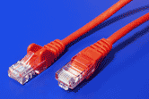 UTP patchkabel kategórie 5e, 1m, červený