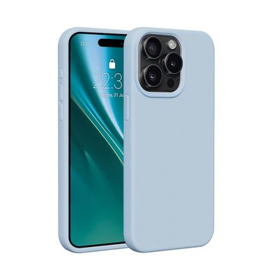Silikónové puzdro Etteri pre iPhone 15 Pro 6,1" svetlo modré