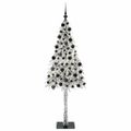 vidaXL Vianočný stromček s 300 LED-i Biela 210 cm PE a oceľ