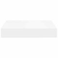 vidaXL Plávajúce nástenné police 4 ks, biele 23x23,5x3,8 cm, MDF