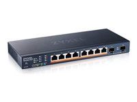 Prepínač - spravovaný, NebulaFLEX cloud - L3 Lite - inteligentný - 8 x 100/1000/2.5G (PoE++) + 2 x Gigabit SFP / 10 Gigabit SFP+ - na pripevnenie na stenu - PoE++ (130 W)