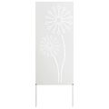 vidaXL Záhradná clona na súkromie Rezací Biela 50 x 140 cm