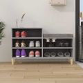 vidaXL Botník sivý dub sonoma 102x36x60 cm spracované drevo