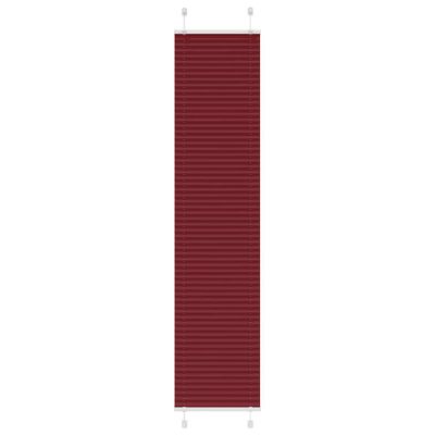 vidaXL Plisovaná roleta bordová červená 45x200 cm šírka látky 44,4 cm polyester