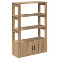 vidaXL Servírovacia skriňa dub artisan 30 x 80 x 119.5 cm