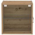 vidaXL Floating Shelf with LED Light Hnedá 40 x 28,5 x 40 cm