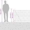 vidaXL Pletivový plot s betónovým podstavcom 10 x 1 m Zelená Sieťovina